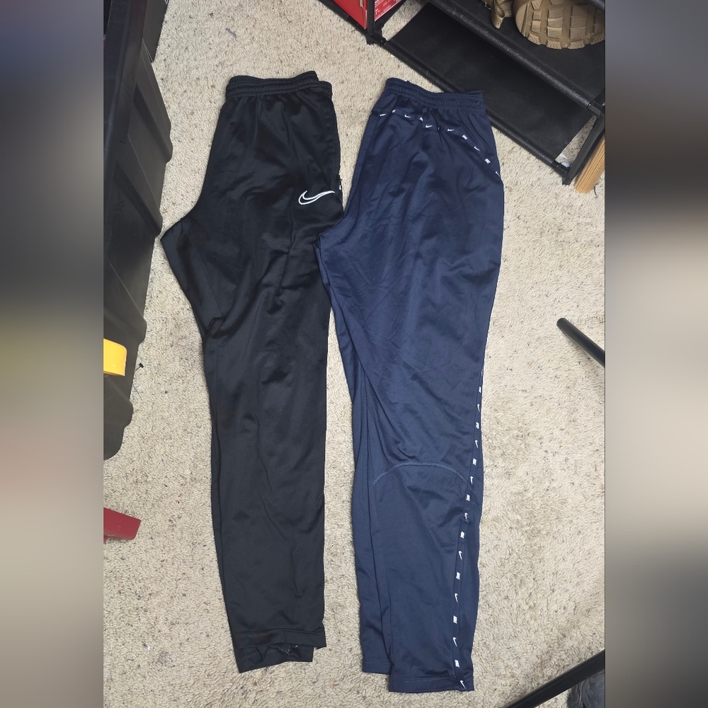 Nike Mens Black and Blue Track Pants